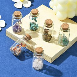 Transparent Glass Wishing Bottle Decoration&nbsp;AJEW-JD00011