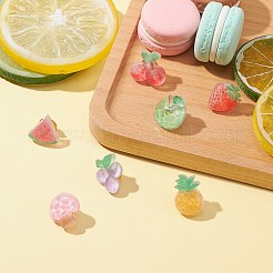 Resin Fruit Brooches&nbsp;JEWB-BR00108
