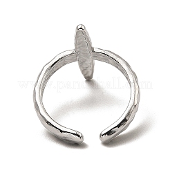 Non-Tarnish 304 Stainless Steel Open Cuff Rings&nbsp;RJEW-Z018-22P
