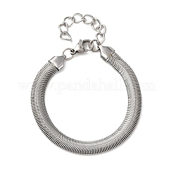 304 Stainless Steel Herringbone Chains Bracelets for Women&nbsp;BJEW-P361-01P