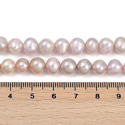 Natural Cultured Freshwater Pearl Beads Strands&nbsp;PEAR-I007-07X-03E