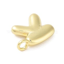 Rack Plating Brass Balloon Letter Pendants&nbsp;KK-C050-01G-K