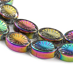 Electroplate Glass Beads Strands&nbsp;EGLA-G037-13A-FP03