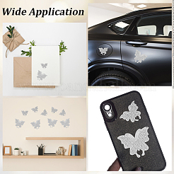 10Pcs 2 Styles Glass Rhinestone Car Stickers&nbsp;STIC-GF0001-42B
