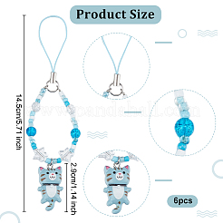 Glass & Resin Mobile Straps&nbsp;HJEW-BC00030