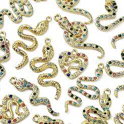 16Pcs 8 Styles Alloy Rhinestone Pendants&nbsp;ALRI-CJ0001-06