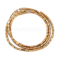 Electroplated Synthetic Non-magnetic Hematite Beads Strands&nbsp;G-G174-D01-01