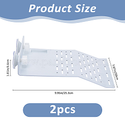 2Pcs Acrylic Turtle Terrace for Aquarium Supplies&nbsp;AJEW-FH0007-23A