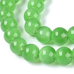 Transparent Glass Imitation Cat Eye Beads Strands&nbsp;GLAA-Q110-01C-08