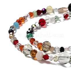 Mixed Electroplate Glass Beads Strands&nbsp;EGLA-A003-01