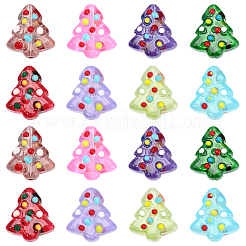 24Pcs 8 Colors Handmade Bumpy Glass Beads&nbsp;LAMP-PA0001-26