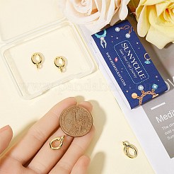 6Pcs Brass Spring Gate Rings&nbsp;FIND-SC0010-95