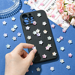 100Pcs Flower Luminous Resin Cabochons&nbsp;MRMJ-CJ0001-35