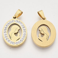 201 Stainless Steel Pendants&nbsp;STAS-N089-23G