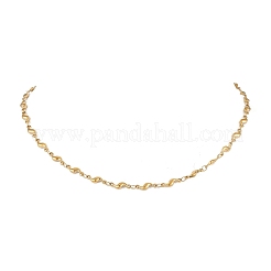 304 Stainless Steel Wave Link Chain Necklaces&nbsp;NJEW-JN05164-01