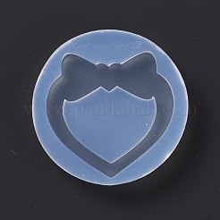 DIY Heart with Bowknot Quicksand Silicone Molds&nbsp;DIY-P067-01