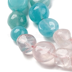 Natural Amazonite & Rose Quartz Beads Strands&nbsp;G-L610-B01-01