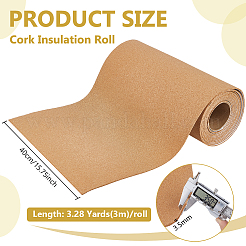Cork Insulation Roll&nbsp;AJEW-WH0709-222B