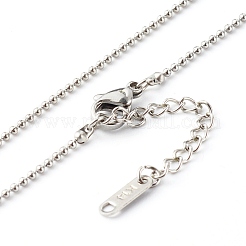 304 Stainless Steel Ball Chain Necklaces&nbsp;NJEW-JN03564