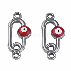 304 Stainless Steel Enamel Connector Charms&nbsp;STAS-N087-63-01P