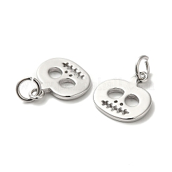 Rack Plating Brass Charms&nbsp;KK-D047-04P
