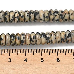 Natural Dalmatian Jasper Beads Strands&nbsp;G-G329-A03-3x8mm