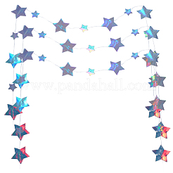 3Pcs Paper Star Hanging Banners&nbsp;AJEW-CN0007-86