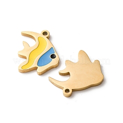 304 Stainless Steel Enamel Charms&nbsp;STAS-U060-02G-01