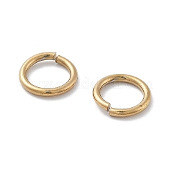 Ion Plating(IP) 304 Stainless Steel Open Jump Rings&nbsp;STAS-M081-02G-02