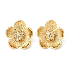 304 Stainless Steel Flower Stud Earrings&nbsp;EJEW-M073-16G
