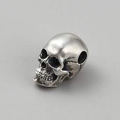 925 Sterling Silver Skull Beads&nbsp;LS-FIND-WH00670-79AS