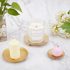 3Pcs 3 style Iron Candle Holder&nbsp;AJEW-CP0004-77