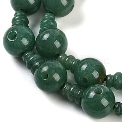 Natural Green Aventurine 3-Hole Guru Beads Strands&nbsp;G-H064-E07-05