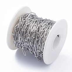 Tarnish Resistant 304 Stainless Steel Paperclip Chains&nbsp;CHS-H031-02P