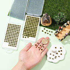 208Pcs 2 Colors Nylon Mini Grass Tufts&nbsp;AJEW-SP0003-17A