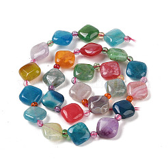 Natural Agate Beads Strands&nbsp;G-P535-A01-01