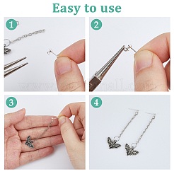 8 Pairs 925 Sterling Silver Ear Stud Findings&nbsp;STER-DC0001-91