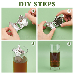 4Pcs 2 Style 304 Stainless Steel Tea Infuser&nbsp;AJEW-DC0001-01