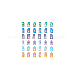 36Pcs 6 Styles Transparent Acrylic Pendants&nbsp;KY-DC0001-14