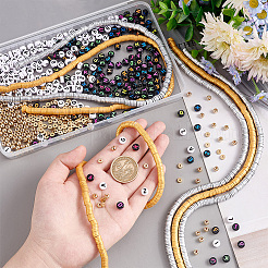 DIY Letter Beads Jewelry Making Finding Kit&nbsp;DIY-PH0010-58