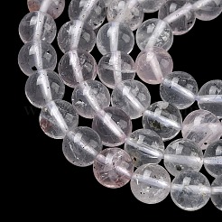 Natural Mica Quartz(Quartz with Mica Inclusions) Round Beads Strands&nbsp;G-C270-B03-6mm