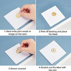 Coated Scratch Off Film Password Sticker&nbsp;DIY-WH0184-42D