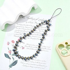 Natural Cultured Freshwater Pearl & Glass Seed Mobile Straps&nbsp;HJEW-SZ00074