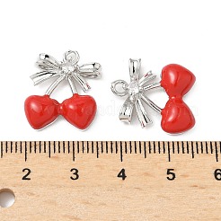Brass Micro Pave Cubic Zirconia Pendants&nbsp;KK-S532-09P