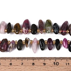 Natural Multicolor Tourmaline Beads Strands&nbsp;G-Z091-A45