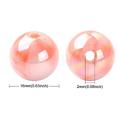 30Pcs Gradient Color Opaque Resin Beads&nbsp;RESI-CJ0003-09