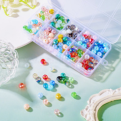 200Pcs 10 Colors Electroplate Glass Bead Sets&nbsp;GLAA-TA0002-80