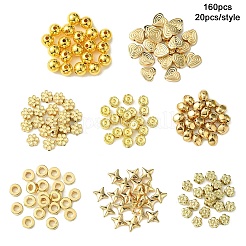 160Pcs 8 Styles CCB Plastic Beads&nbsp;CCB-YW0001-35