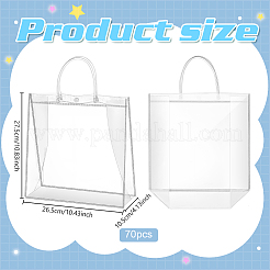 70Pcs Transparent PVC Packing Tote Bags&nbsp;AJEW-WA0001-50