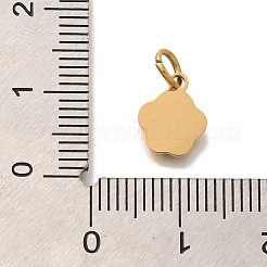PVD Vacuum Plating 304 Stainless Steel Enamel Charms&nbsp;STAS-U035-06G